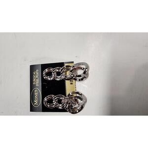 New set of 2 earrings MONET Steel Posts 2 pairs included silverton jewelry